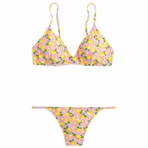J.Crew Lemon Print Bikini